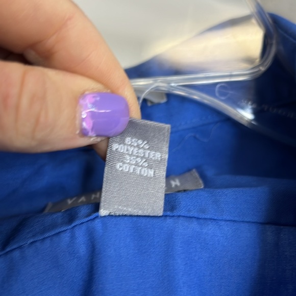 Van Heusen Blue Button Down Shirt- M - Picture 6 of 6